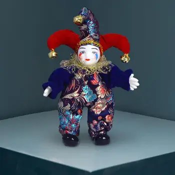 Кукла-Клоун Забавная Фарфоровая Треугольная Кукла для Художественных Промыслов, Сувениров на День Рождения