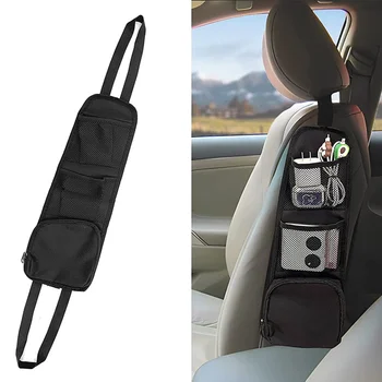 Органайзер для автомобильных сидений с несколькими карманами, многофункциональная подвесная сумка на спинке автомобильного сиденья, сетчатый карман, сумка для хранения аксессуаров для салона автомобиля