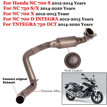 Глушитель Выхлопной Трубы Мотоцикла Из Титанового Сплава Moto Для Honda NC750 X S NC700 NC700X NC700S DCT 2012-2020