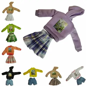 1 комплект одежды для куклы BJD 30 см, модная зеленая рубашка, юбка, костюм, платье для куклы, аксессуары для куклы