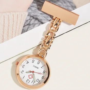 Классический металлический лацкан Медсестры часы Брелок Карманные Часы подарок для кормящих медицинская Брошь Докторская Булавка Broche clock Verpleegkundige