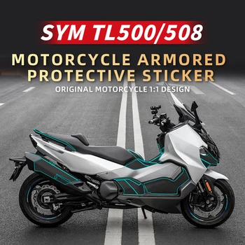 Для SYM TL500 508 Комплекты наклеек на обтекатели для велосипедной брони Декоративные и защитные наклейки Аксессуары для мотоциклов Пластик
