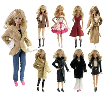 1 комплект аксессуаров для тканевых кукол, повседневная одежда, классный комплект Одежды + обувь для 30-сантиметровой 11-дюймовой куклы Барби для детей или подарок на день рождения