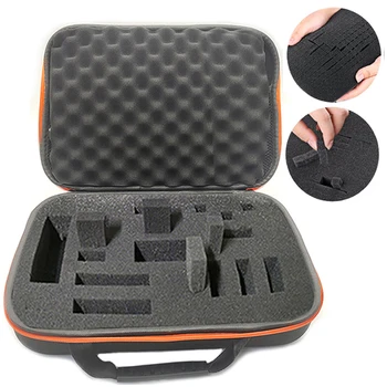 Противоударная сумка для камеры из EVA с поролоном, индивидуальный чехол на молнии для путешествий на открытом воздухе для автомобильного аккумулятора, аксессуаров для инструментов, футляра для хранения.