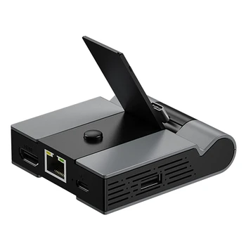 Док-станция для телевизора для Nintendo Switch USB 2.0 концентратор USB C концентратор с гигабитным Ethernet, совместимым с 4K HD адаптером