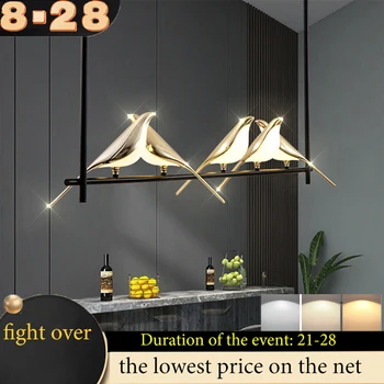 Скандинавский светодиодный настенный светильник gold bird прикроватная люстра для бара в гостиной поворотный настенный светильник прикроватный светильник для спальни внутренний настенный светильник
