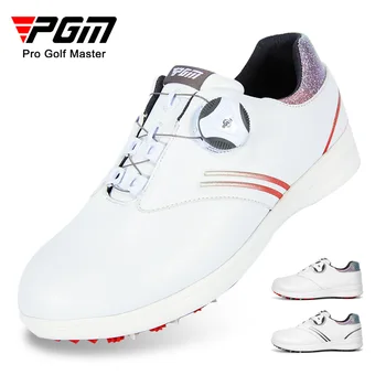 Обувь для гольфа PGM, женская спортивная обувь, водонепроницаемая и противоскользящая женская обувь на шнурках