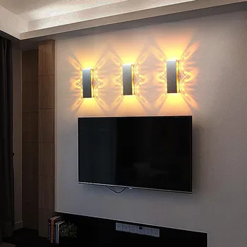 Современный модный светодиодный настенный светильник 6 Вт, настенные светильники с бабочками, гостиная, спальня, бра, алюминиевый светильник