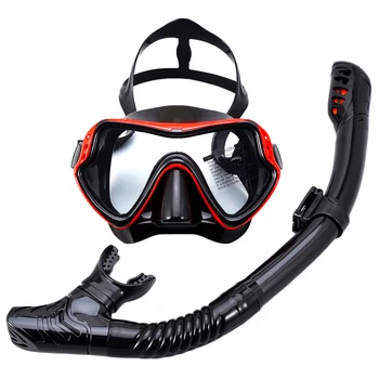 Профессиональные маски для подводного плавания Набор для подводного плавания Силиконовая юбка для взрослых Противотуманные очки Очки Оборудование для бассейна