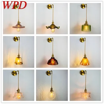Настенный светильник WPD Nordic из латуни, прикроватная лампа для гостиной, спальни, современный гостиничный коридор, настенный светильник для прихожей