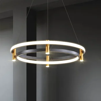 Креативный Подвесной светильник Скандинавского дизайнера, современная Светодиодная потолочная люстра для гостиной, столовой, спальни