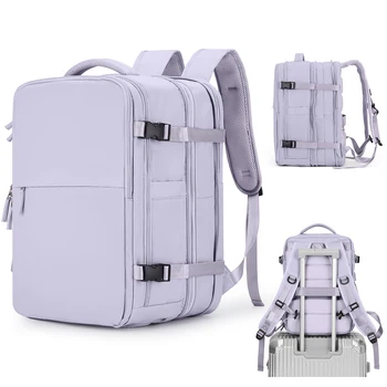Очень большой дорожный рюкзак для ноутбука с возможностью расширения, одобренный для полетов рюкзак для женщин, мужчин, рюкзак для переноски на выходные, походный рюкзак