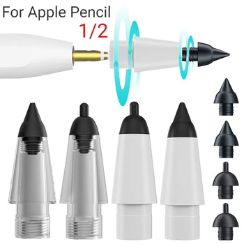 1-4 шт. наконечник для карандаша Apple Pencil 1-го и 2-го поколений, противоизносный запасной наконечник, сменный наконечник для карандаша IPAD Touch, наконечники для карандашей