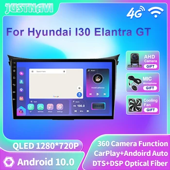 JUSTNAVI QLED Android Автомагнитола 2din Автомагнитола для Hyundai I30 Elantra GT 2012 2013 2014 2015 2016 Мультимедийный видеоплеер GPS